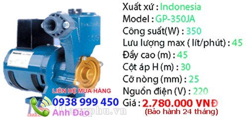Máy bơm nước Panasonic GP-129JXK, GP-200JXK, GP-350JA, A -130JAK, A -200JAK
