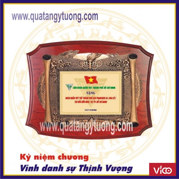 Cơ sở sản xuất biểu trưng gỗ đồng, kỷ niệm chương gỗ đồng, cúp pha lê, thủy tinh giá rẻ