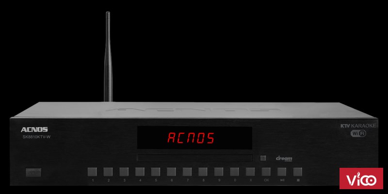 Đầu KTV Karaoke Wi-Fi Acnos SK8810KTV-W Hỗ Trợ 8 Người Điều Khiển Đồng Thời