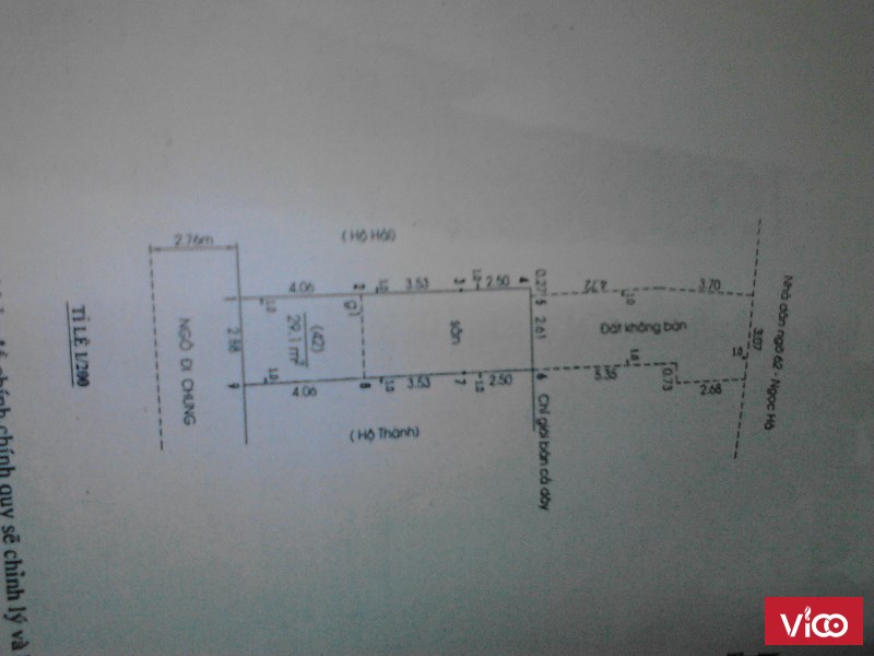 Bán nhà riêng phố Ngọc Hà 30/51m2,  3 tỷ.