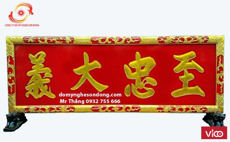 Mẫu hoành phi, câu đối gỗ đẹp chất lượng uy tín - Tuổi thọ trên 50 năm