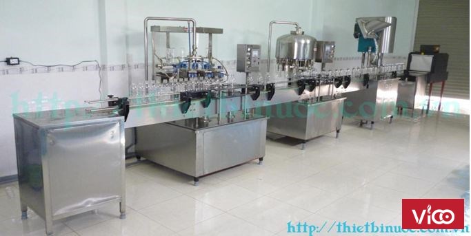 Dây chuyền chiết rót chai pet