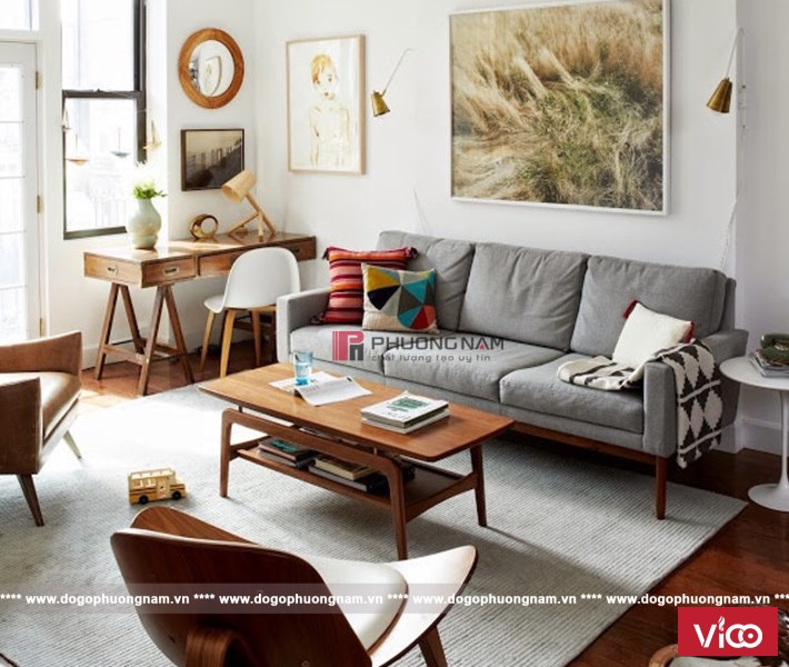 Sofa gỗ cao cấp  PS 035 phong cách mới