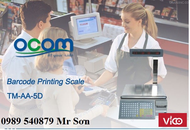 Cân điện tử in tem phiếu TMAA5D 30kg