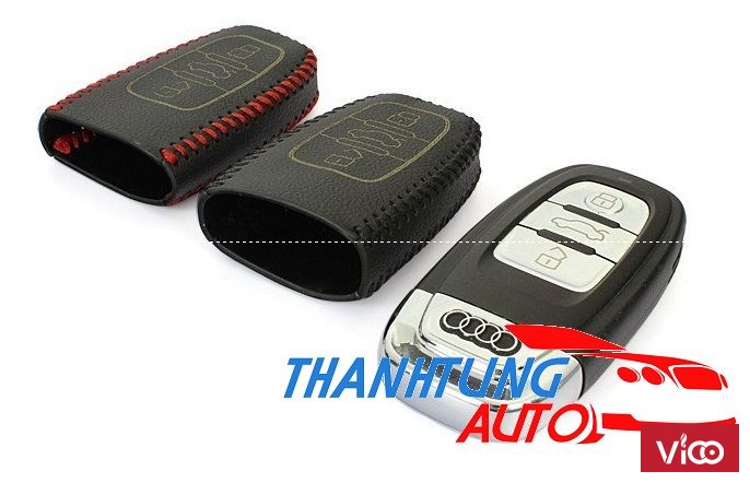 Bao da bọc chìa khóa cho xe Audi Q5, Q7, A6, A4 tại THANHTUNGAUTO