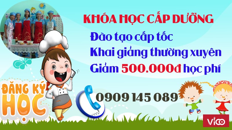 Học chứng chỉ cấp dưỡng mầm non