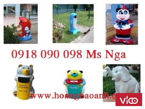 phân phối thùng rác hình con thú tại tp hcm , vũng tàu ,bình dương