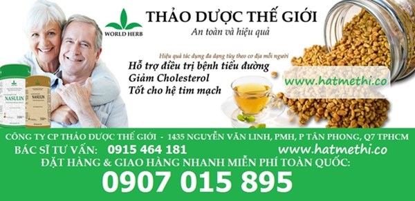 Thảo dược Methi Nasulin hạ đường huyết, giảm mỡ máu hiệu quả