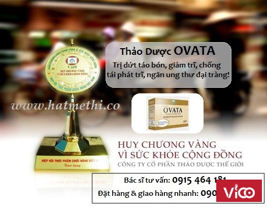 Vỏ hạt mã đề OVATA trị nhanh táo bón, trĩ, hội chứng ruột kích thích