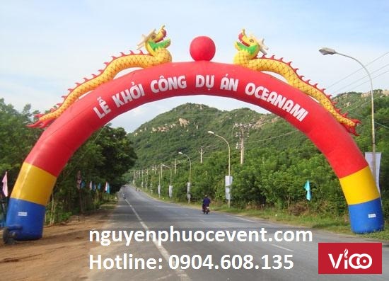 cổng hơi có rồng, cổng chào có rồng