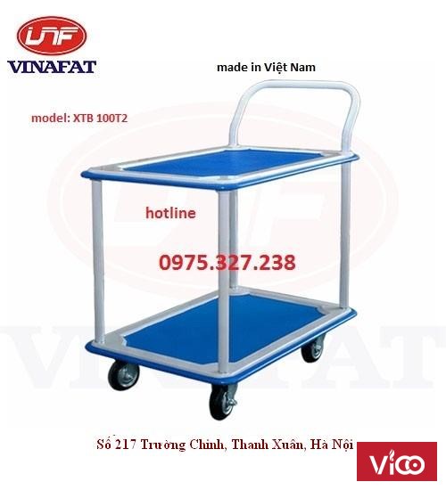 Xe đẩy hàng X370, xe đẩy hàng Phong Thạnh, xe kéo hàng 300kg, xe đẩy hàng 4 bánh