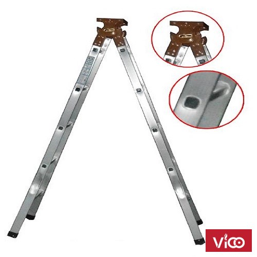 Thang nhôm chữ A Việt Nam, Thang nhôm chữ A 2m, thang nhôm 3m, thang inox chữ A giá rẻ, siêu bền