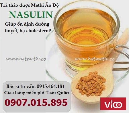 Hạ cholesterol, ổn định đường huyết bằng Thảo dược Methi Nasulin