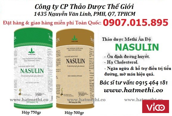 Hạ cholesterol, ổn định đường huyết bằng Thảo dược Methi Nasulin