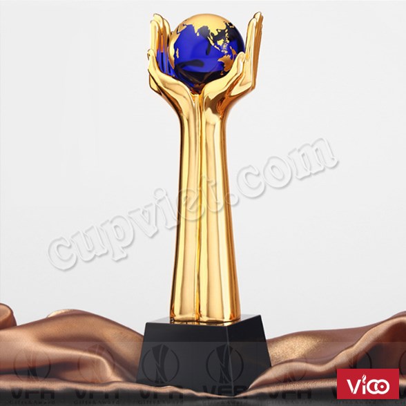 Đúc cúp đồng doanh nhân, mạ vàng cúp giải thưởng, cúp lưu niệm