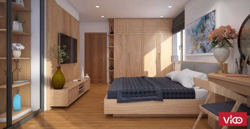 Thiết kế nội thất phòng ngủ chung cư Park Hill - Nội thất Jhome