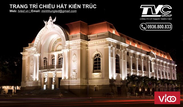 Chuyên trang trí chiếu sáng mỹ thuật kiến trúc