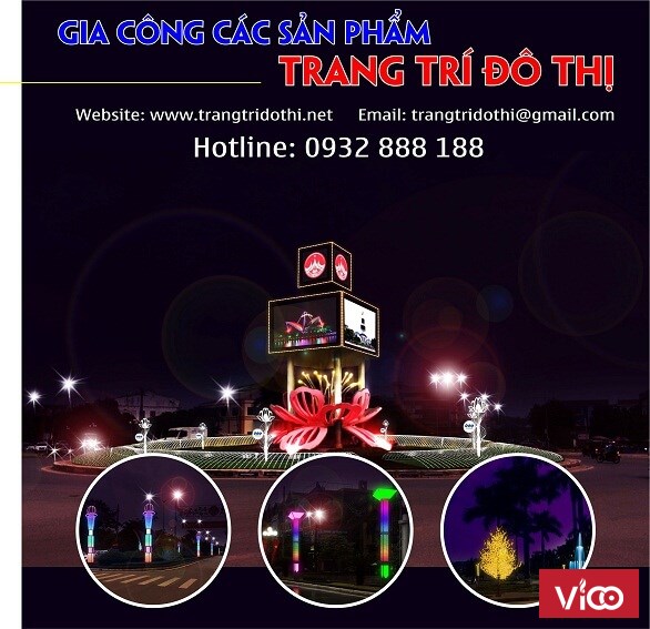 Chuyên sản xuất đèn cảnh quan cây hoa đèn led điện tử