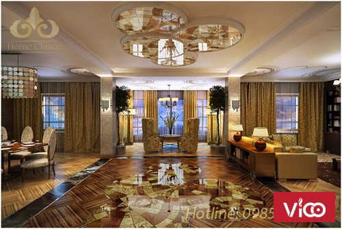 Thiết kế nội thất nhà ở cổ điển 0505