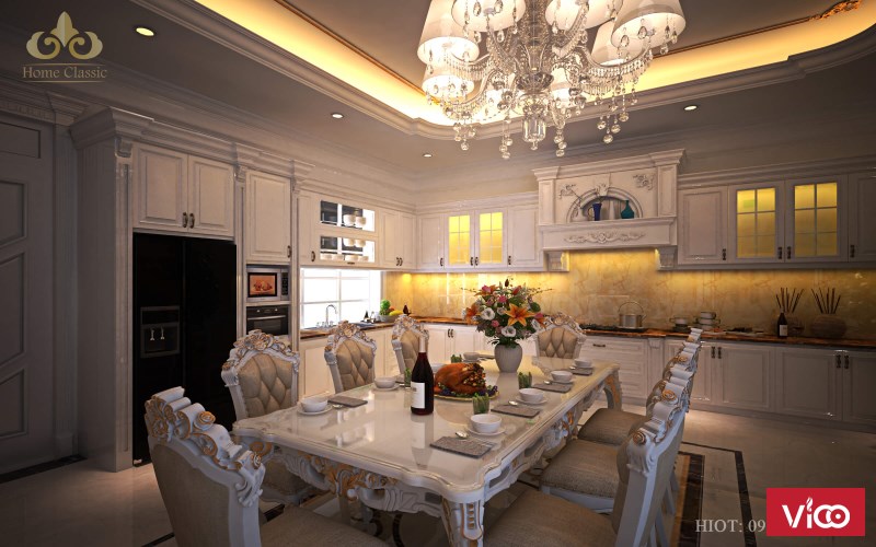 Thiết kế nội thất biệt thự tân cổ điển 0505
