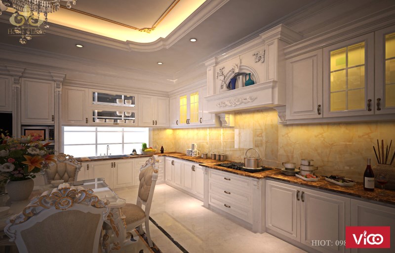 Thiết kế nội thất biệt thự tân cổ điển 0505