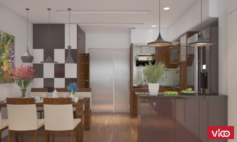 Thiết kế, thi công nội thất chung cư hiện đại – Nội thất Jhome