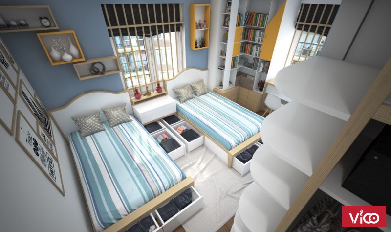 Thiết kế, thi công nội thất chung cư hiện đại – Nội thất Jhome