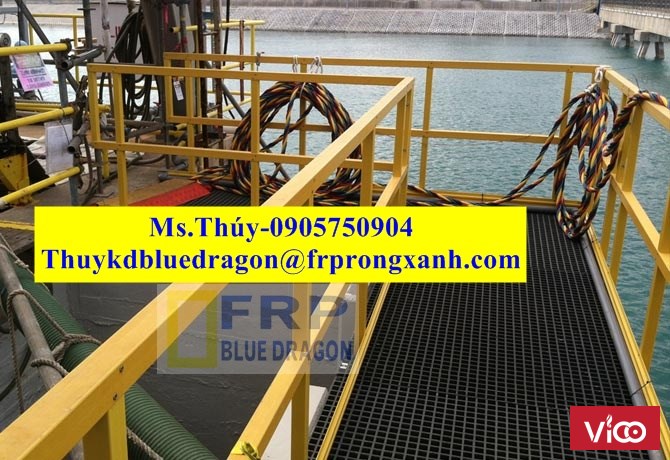 LAN CAN TAY VỊN, HANDRAIL FRP, KHÔNG GỈ SÉT NGOÀI TRỜI, 0905750904