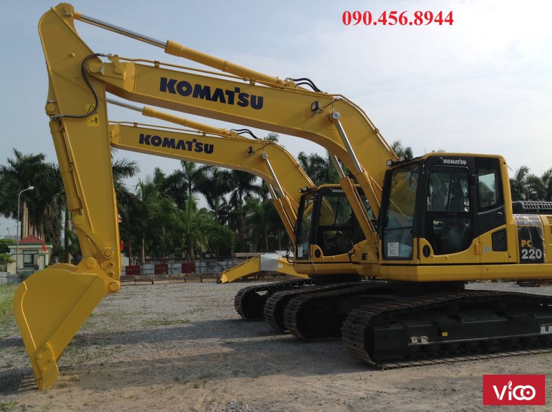 Đại lý độc quyền phân phối máy xúc Komatsu PC200, PC220, PC350, PC450 mới 100%
