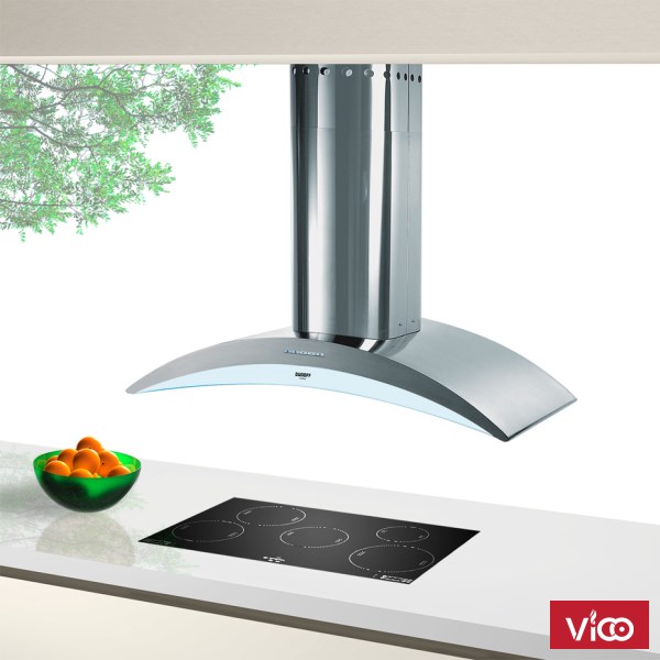 Máy hút mùi trang trí Dudoff Arcadia Isola 90SG