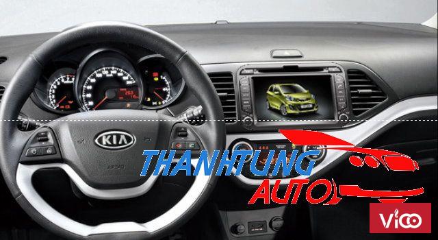 MÀN HÌNH DVD THEO XE kia moning 2012, DVD KOVAN KT5016 tặng Camerra lùi HD cao cấp