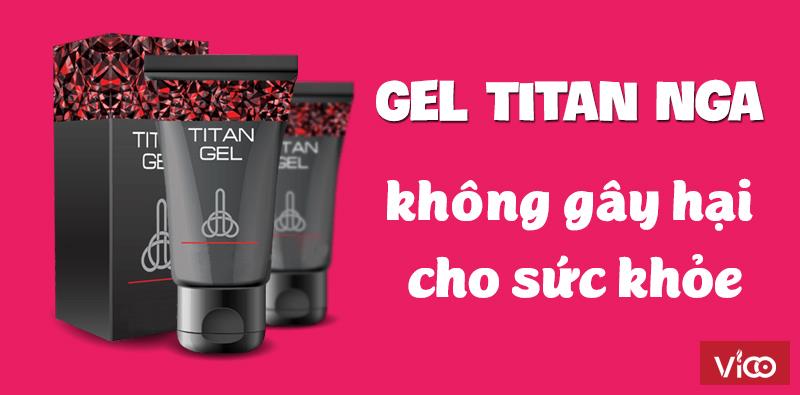 Gel titan Nga chính hãng không gây ra tác dụng phụ