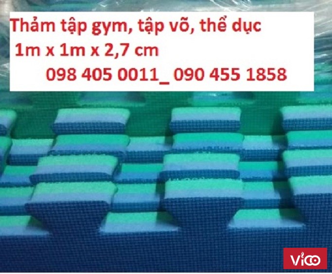 Thảm xốp phòng tập 1m x 1m x 28mm giá 179k/ tấm