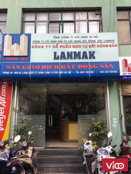 Cho thuê văn phòng tầng 1 tòa nhà B3 làng quốc tế thăng long, dt 200m2