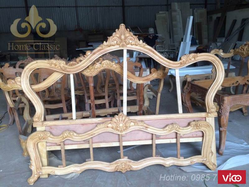 Thi công đồ gỗ nội thất phong cách tân cổ điển cổ điển 050