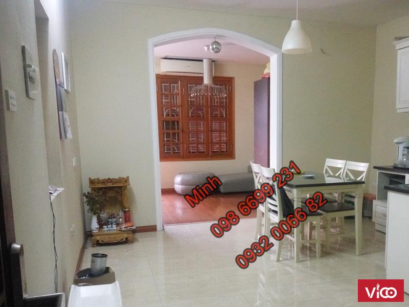 Cho thuê căn hộ tập thể Trần Hưng Đạo, 55m2 , đủ đồ , 10 tr / tháng