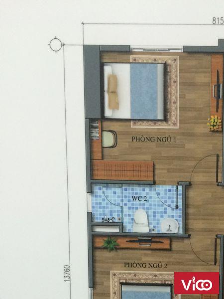 Cho thuê căn hộ ECOLIFE Tây Hồ 3 ngủ view hồ tây