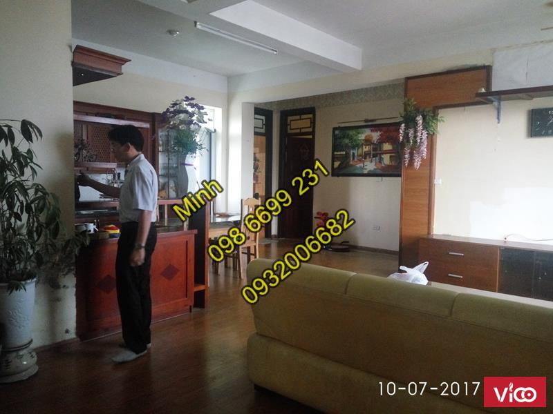 Cho thuê chung cư ở phố Lạc Trung , 90m2, 3pn , đủ đồ , 10 tr /tháng