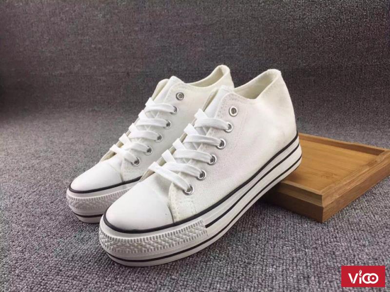 Giày thể thao nữ, giày vải nữ, giày độn đế tăng chiều cao