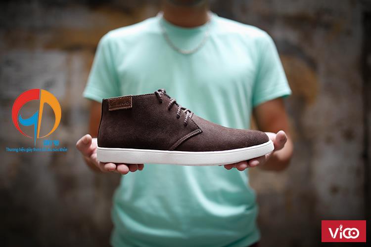 Giày cao cổ da bò nam giày cổ lửng giày công sở giày da nam cao cấp