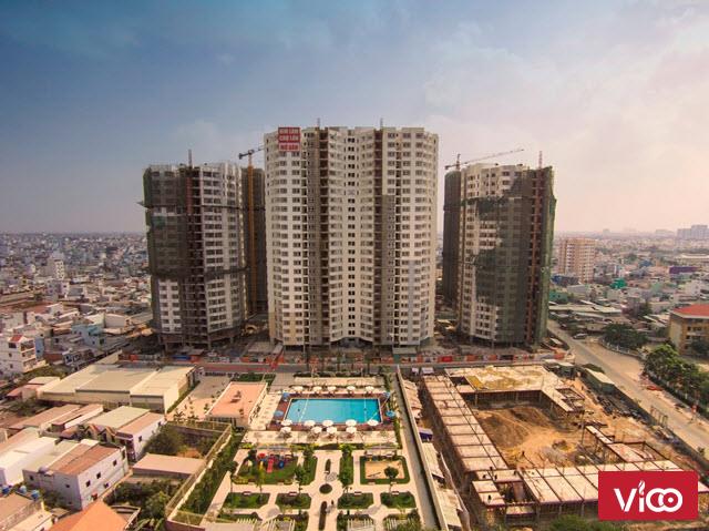 Căn hộ Him Lam Chợ Lớn Quận 6, Dt 85 m2, 2PN, Giá 7.5 tr/th Bao Phí