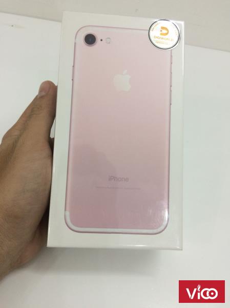 Hot Hot iphone 7 hồng 128Gb mới 100, bảo hành VN, nguyên tem DiGiWorld.