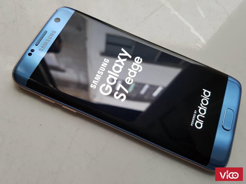 Samsung Galaxy S7 Edge dual 2 sim G935FD 32GB blue coral hàng công ty SSVN bh 11/2017 bán hay đổi