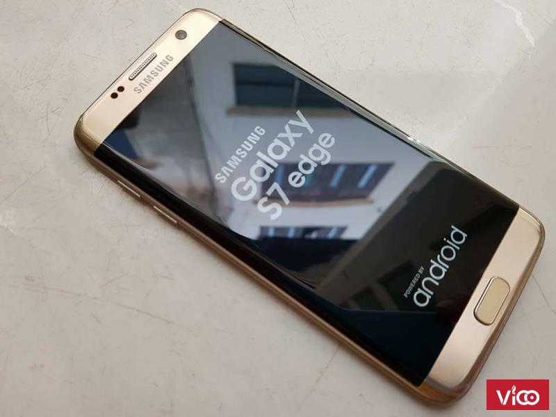 Samsung Galaxy S7 Edge dual 2 sim G935FD gold SSVN bh 07/2017 bán hay đổi