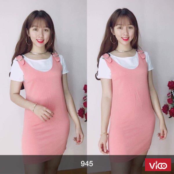 Set áo kèm váy thun da cá Phong Quân chuyên sỉ