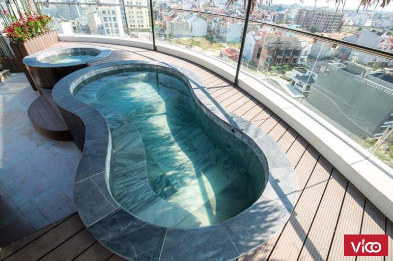 Cho thuê căn hộ cao cấp tại khu phố Tây cách biển 200m đi bộ, căn hộ có đầy đủ tiện nghi, có nhà hàn