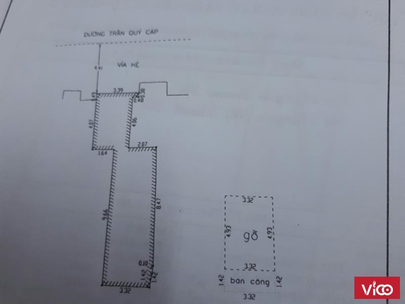 Bán nhà MT Trần Quý Cáp, thích hợp để ở và kinh doanh, 46m2. Hướng Tây
