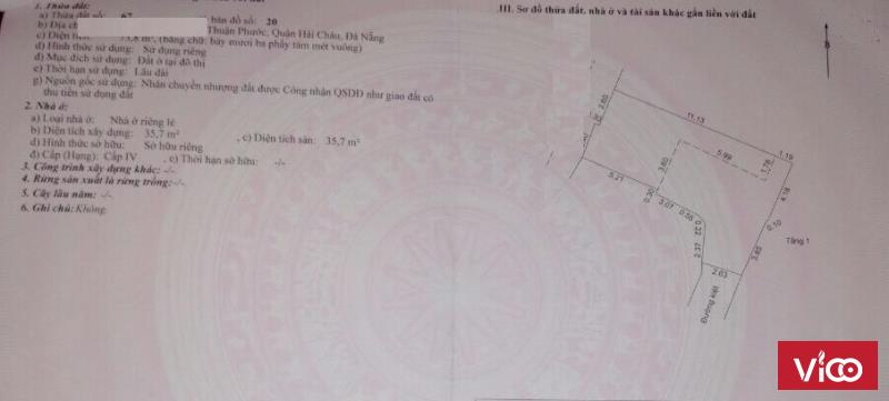 Bán nhà mặt tiền đường Võ Thị Sáu, quận Hải Châu giá rẻ hơn thị trường