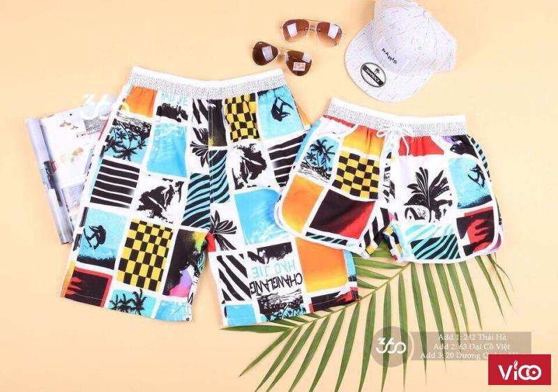Quần đôi đi biển đẹp , giá rẻ 2017