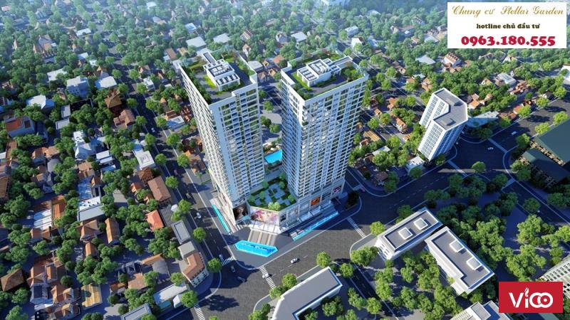 Bán 50 năm hoặc cho thuê mặt bằng VP, gym, spa, siêu thị tại cc Stellar Garden 35 Lê Văn Thiêm, HN